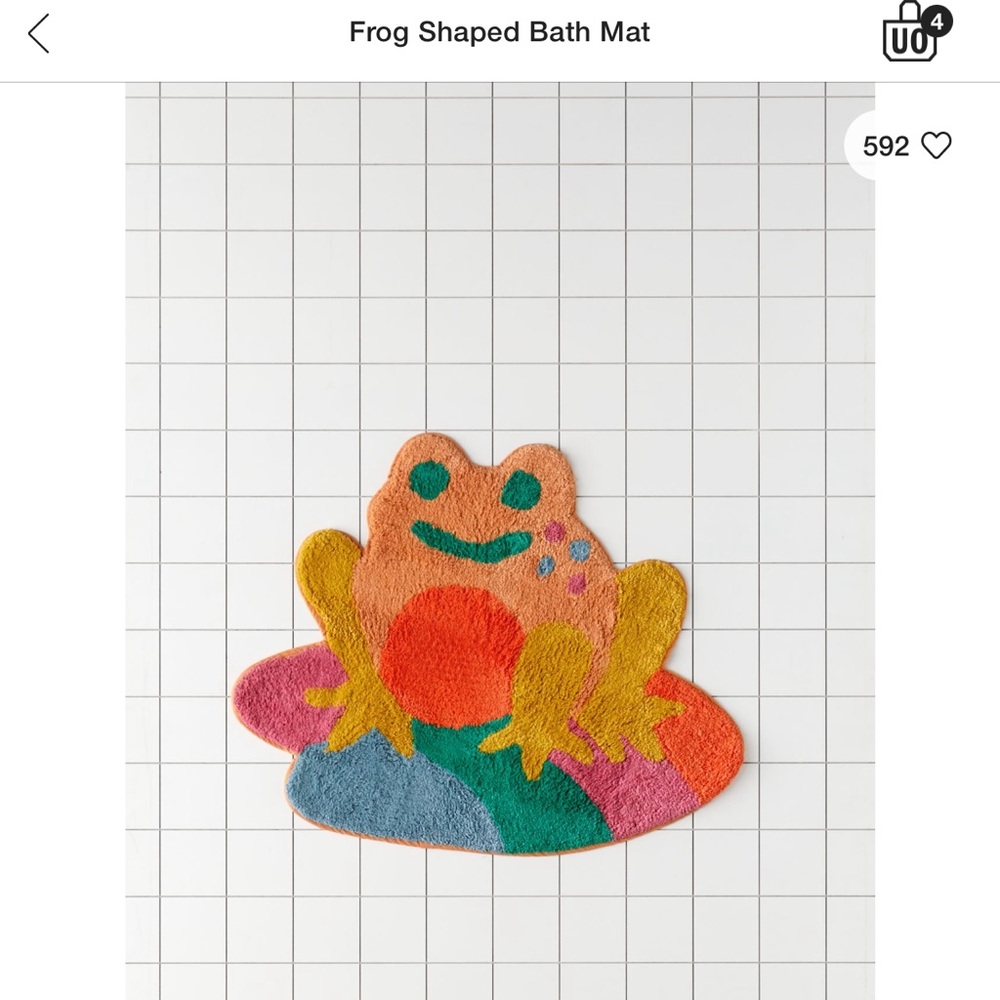 Urban Outfitters Frog Bath Mat